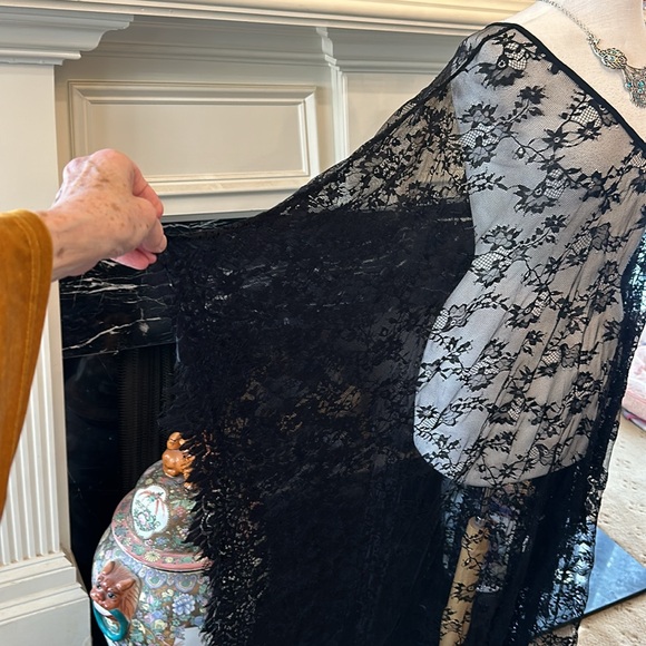 NWT sheer black lace Kimono - Picture 4 of 6
